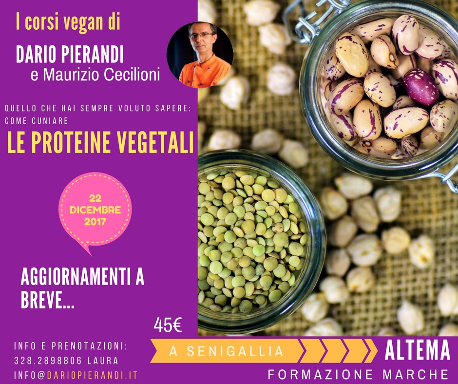 corso vegan: le proteine vegetali